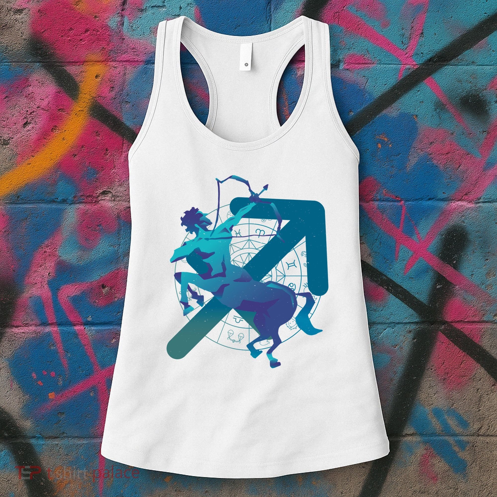 Sagittarius Zodiac Symbol Women's Tank Top