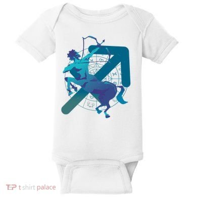 Sagittarius Zodiac Symbol Baby Bodysuit