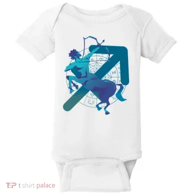 Sagittarius Zodiac Symbol Baby Bodysuit