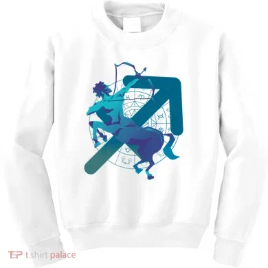 Sagittarius Zodiac Symbol Kids Sweatshirt