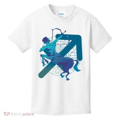 Sagittarius Zodiac Symbol Kids T-Shirt