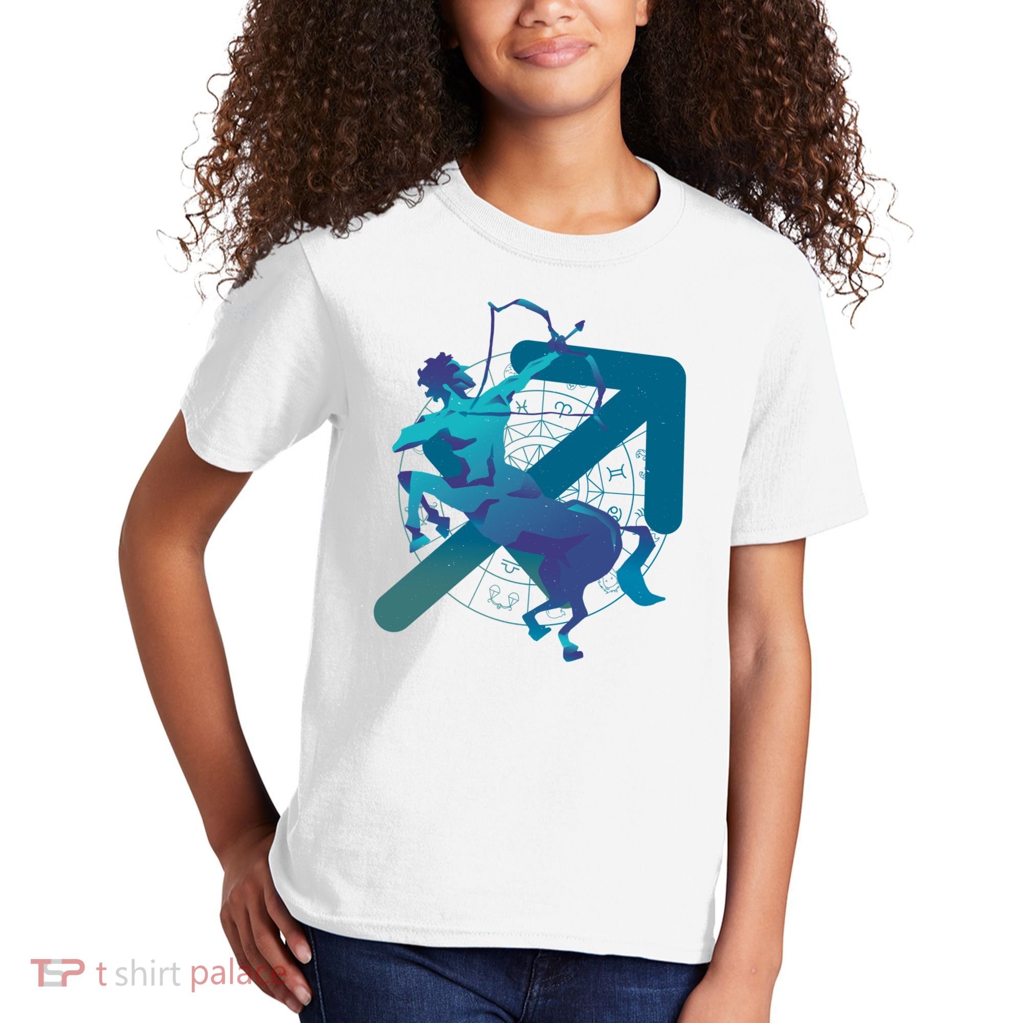 Sagittarius Zodiac Symbol Kids T-Shirt