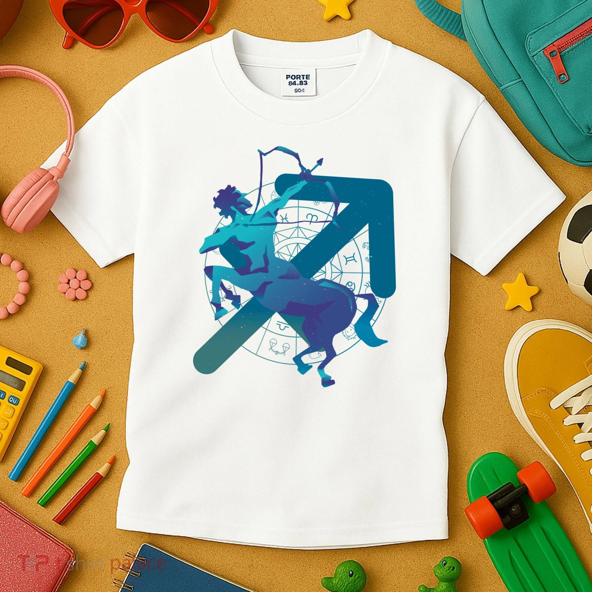 Sagittarius Zodiac Symbol Kids T-Shirt