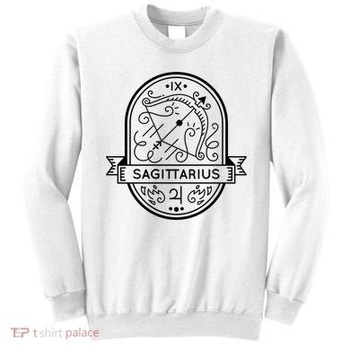 Sagittarius Zodiac Symbol Design Sweatshirt