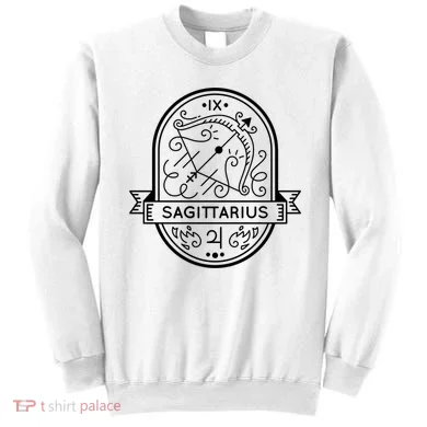 Sagittarius Zodiac Symbol Design Sweatshirt