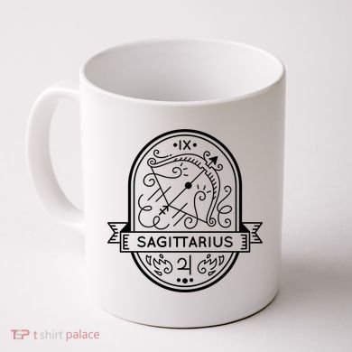 Sagittarius Zodiac Symbol Design Coffee Mug