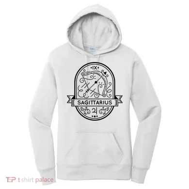 Sagittarius Zodiac Symbol Design Women's Hoodie