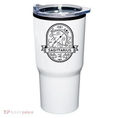 Sagittarius Zodiac Symbol Design Tumbler