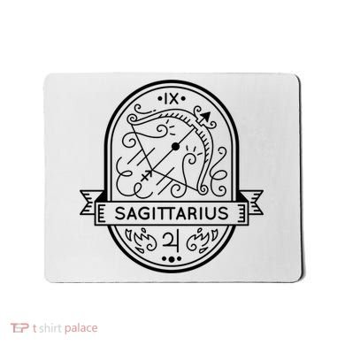 Sagittarius Zodiac Symbol Design Mousepad