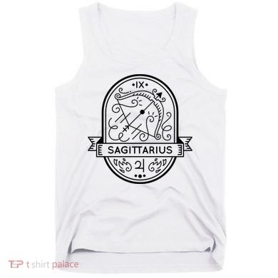 Sagittarius Zodiac Symbol Design Tank Top