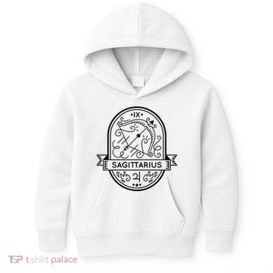Sagittarius Zodiac Symbol Design Kids Hoodie
