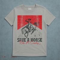 Save A Horse Ride A Cowboy Vintage Country Western T-Shirt thumb 5