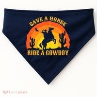 Save A Horse Ride Me A Cowboy USA-Made Doggie Bandana thumb 0