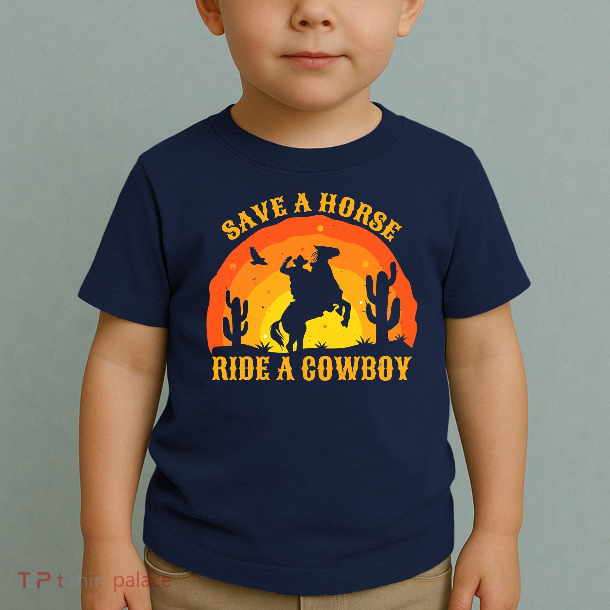 Save A Horse Ride Me A Cowboy Toddler T-Shirt
