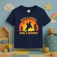 Save A Horse Ride Me A Cowboy Toddler T-Shirt thumb 3