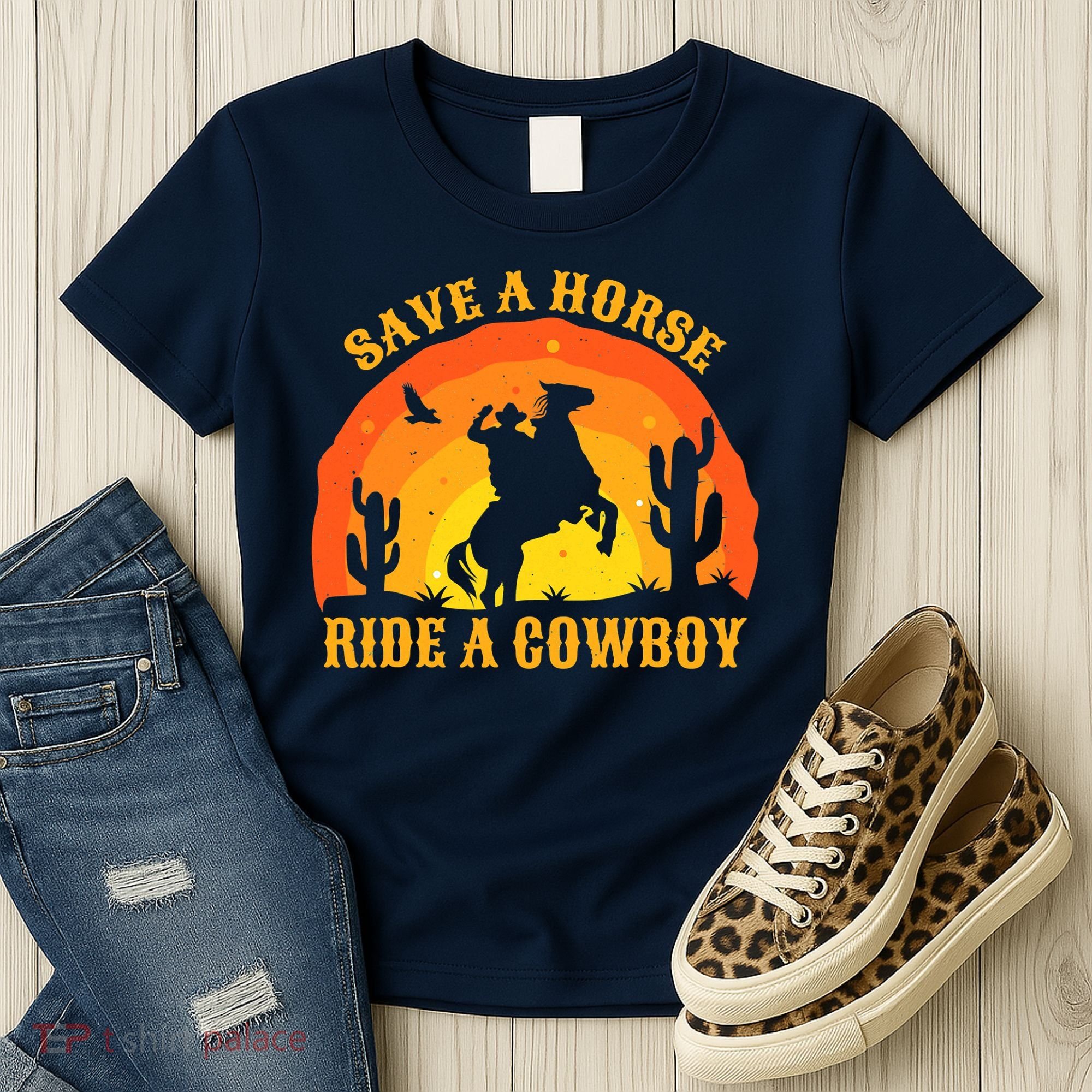 Save A Horse Ride Me A Cowboy Women's T-Shirt