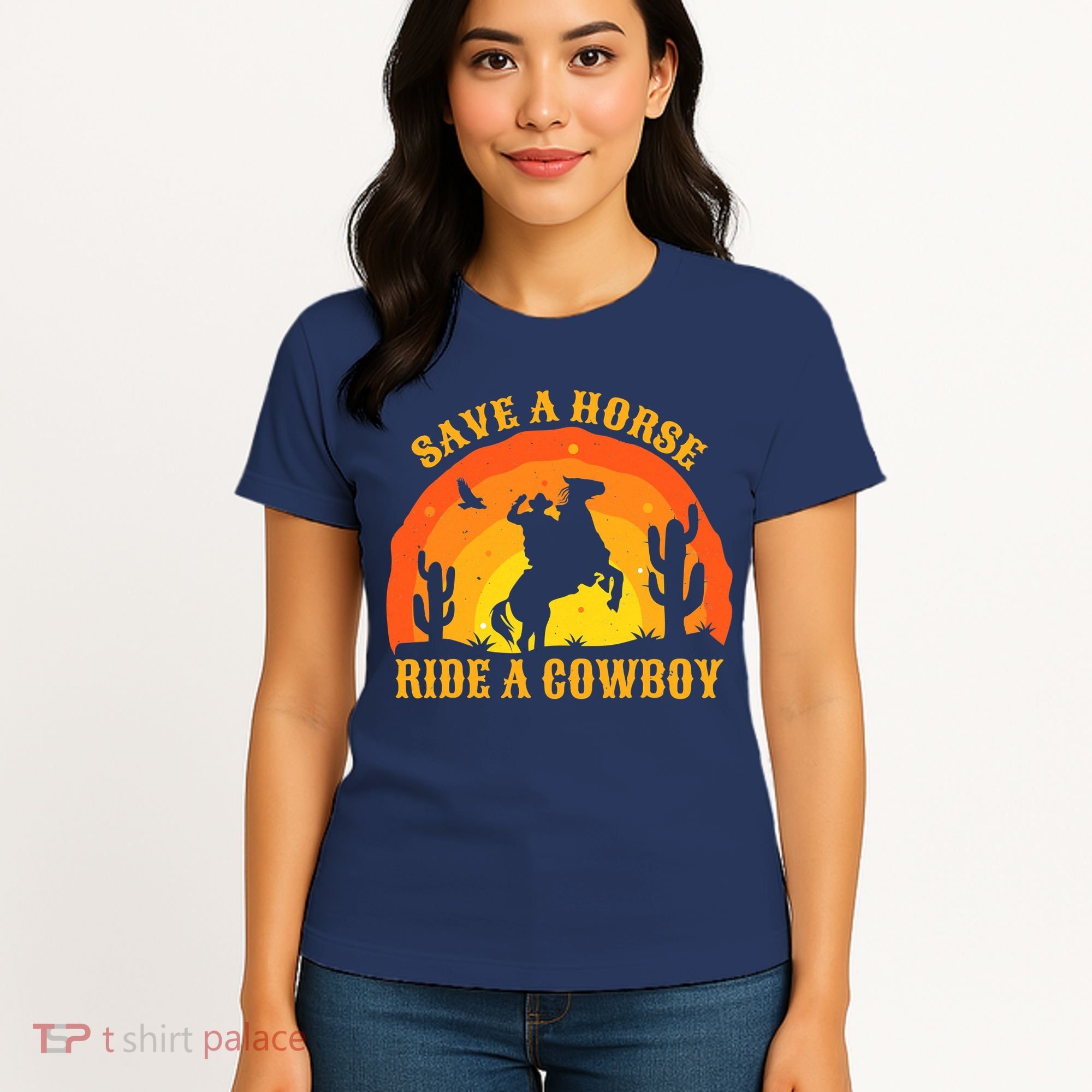 Save A Horse Ride Me A Cowboy Women's T-Shirt