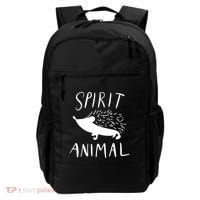 Spirit Animal Hedgehog Gift Funny Gift Backpack thumb 0
