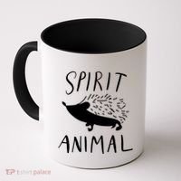 Spirit Animal Hedgehog Gift Funny Gift Coffee Mug thumb 0