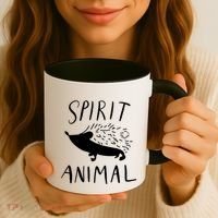 Spirit Animal Hedgehog Gift Funny Gift Coffee Mug thumb 3