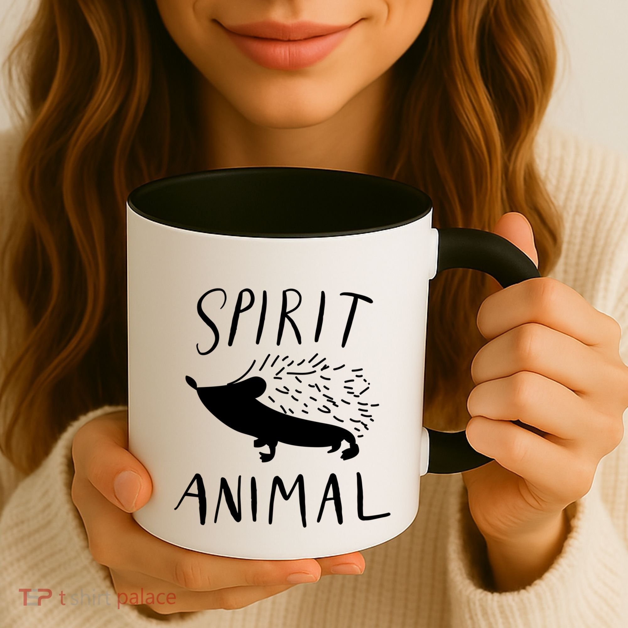 Spirit Animal Hedgehog Gift Funny Gift Coffee Mug