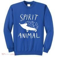 Spirit Animal Hedgehog Gift Funny Gift Sweatshirt thumb 0