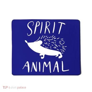 Spirit Animal Hedgehog Gift Funny Gift Mousepad