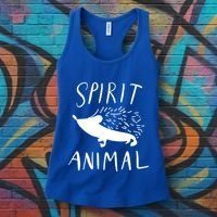 Spirit Animal Hedgehog Gift Funny Gift Women's Tank Top thumb 3