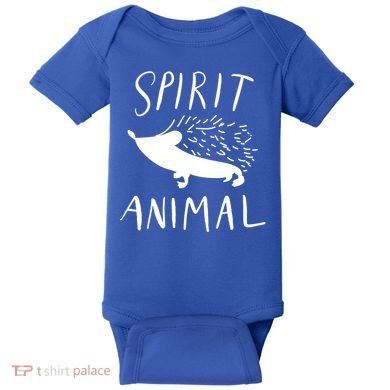 Spirit Animal Hedgehog Gift Funny Gift Baby Bodysuit