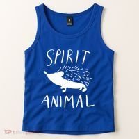 Spirit Animal Hedgehog Gift Funny Gift Tank Top thumb 2
