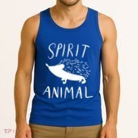 Spirit Animal Hedgehog Gift Funny Gift Tank Top thumb 3