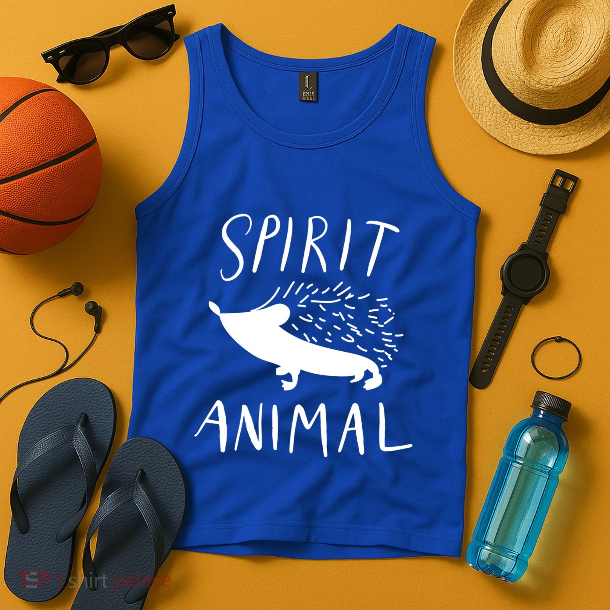 Spirit Animal Hedgehog Gift Funny Gift Tank Top