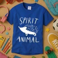 Spirit Animal Hedgehog Gift Funny Gift Kids T-Shirt thumb 3
