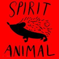 Spirit Animal Hedgehog Gift Funny Gift Santa Hat thumb 1