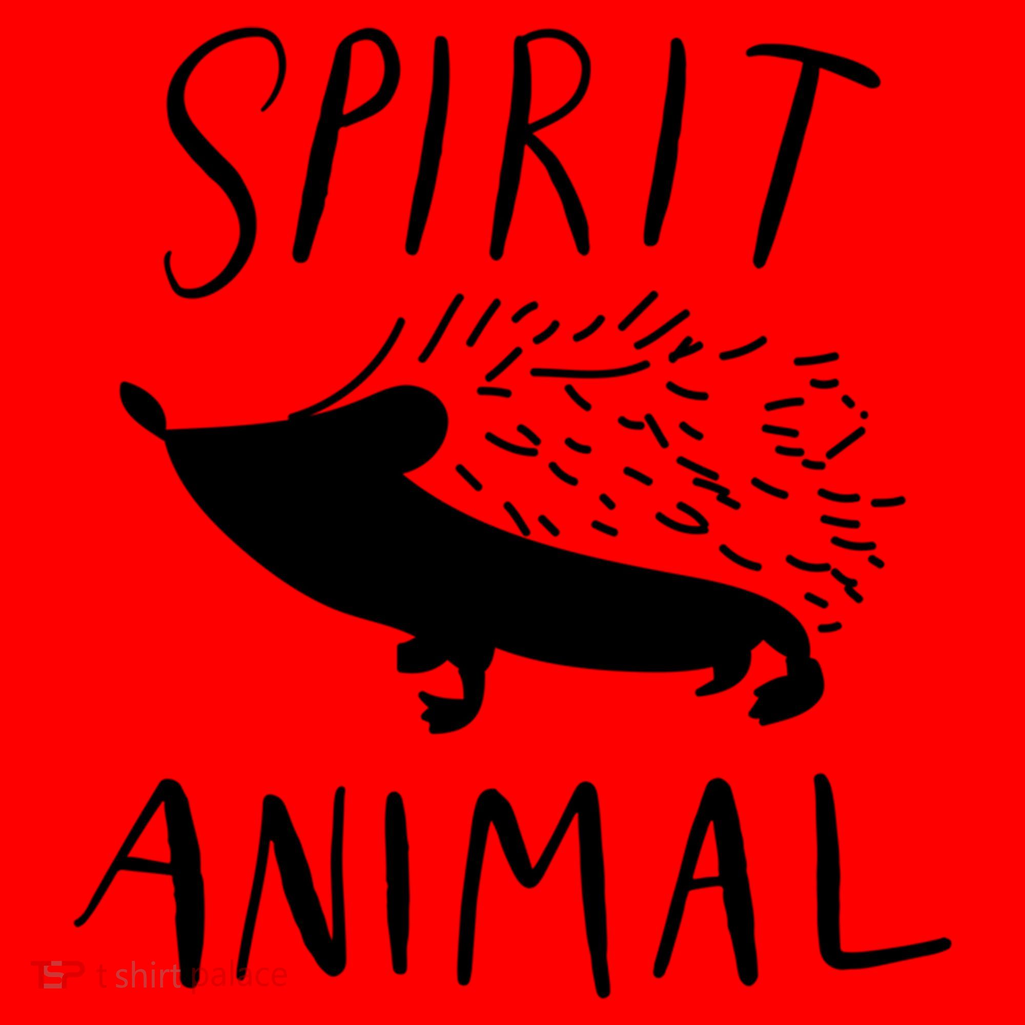 Spirit Animal Hedgehog Gift Funny Gift Santa Hat
