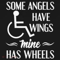 Some Angels Have Wings Mine Has Wheels Special Needs Apron thumb 3