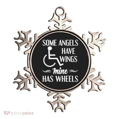 Some Angels Have Wings Mine Has Wheels Special Needs Ornament