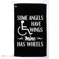 Some Angels Have Wings Mine Has Wheels Special Needs Golf Towel thumb 0