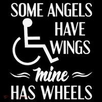 Some Angels Have Wings Mine Has Wheels Special Needs Women's T-Shirt thumb 6