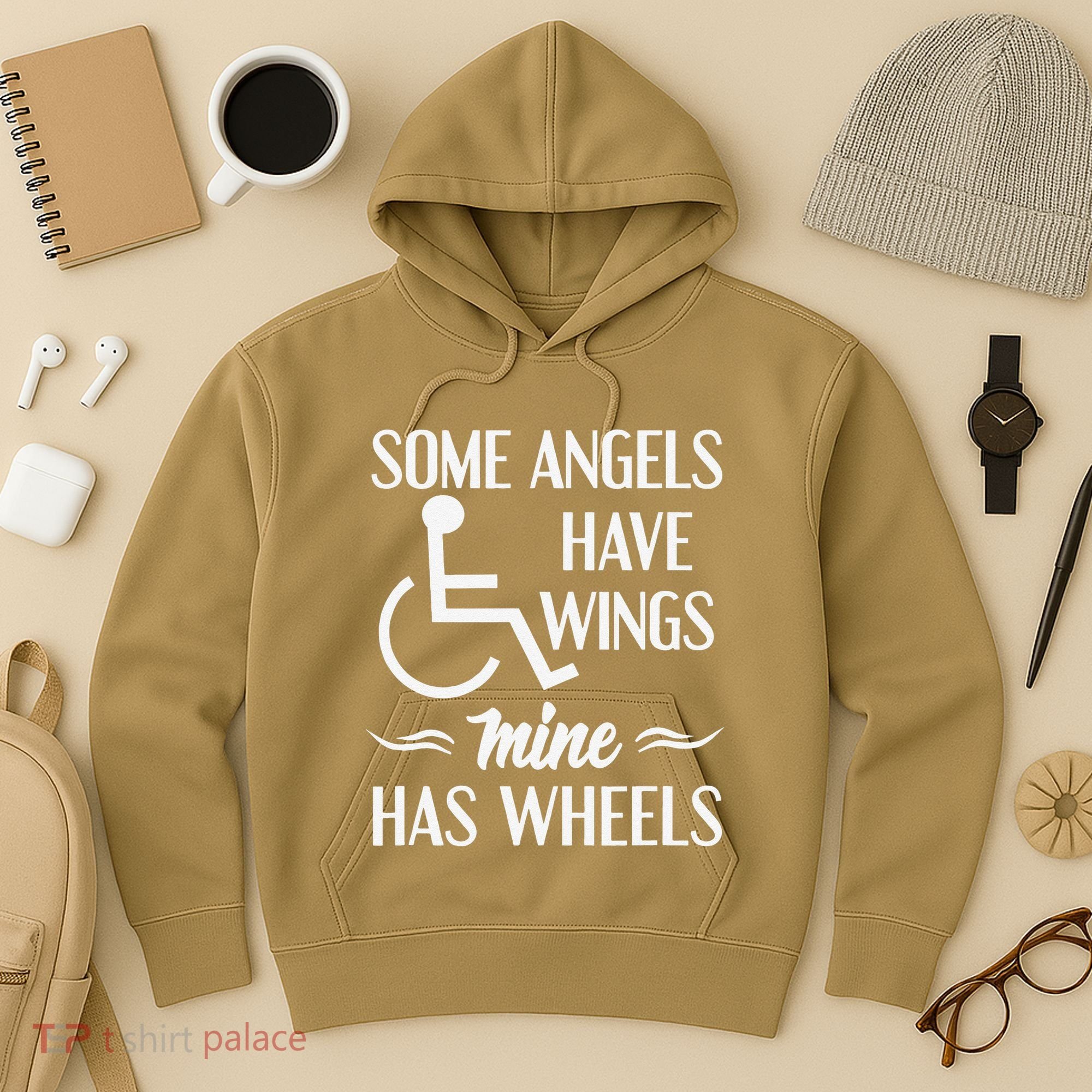 Some Angels Have Wings Mine Has Wheels Special Needs Hoodie