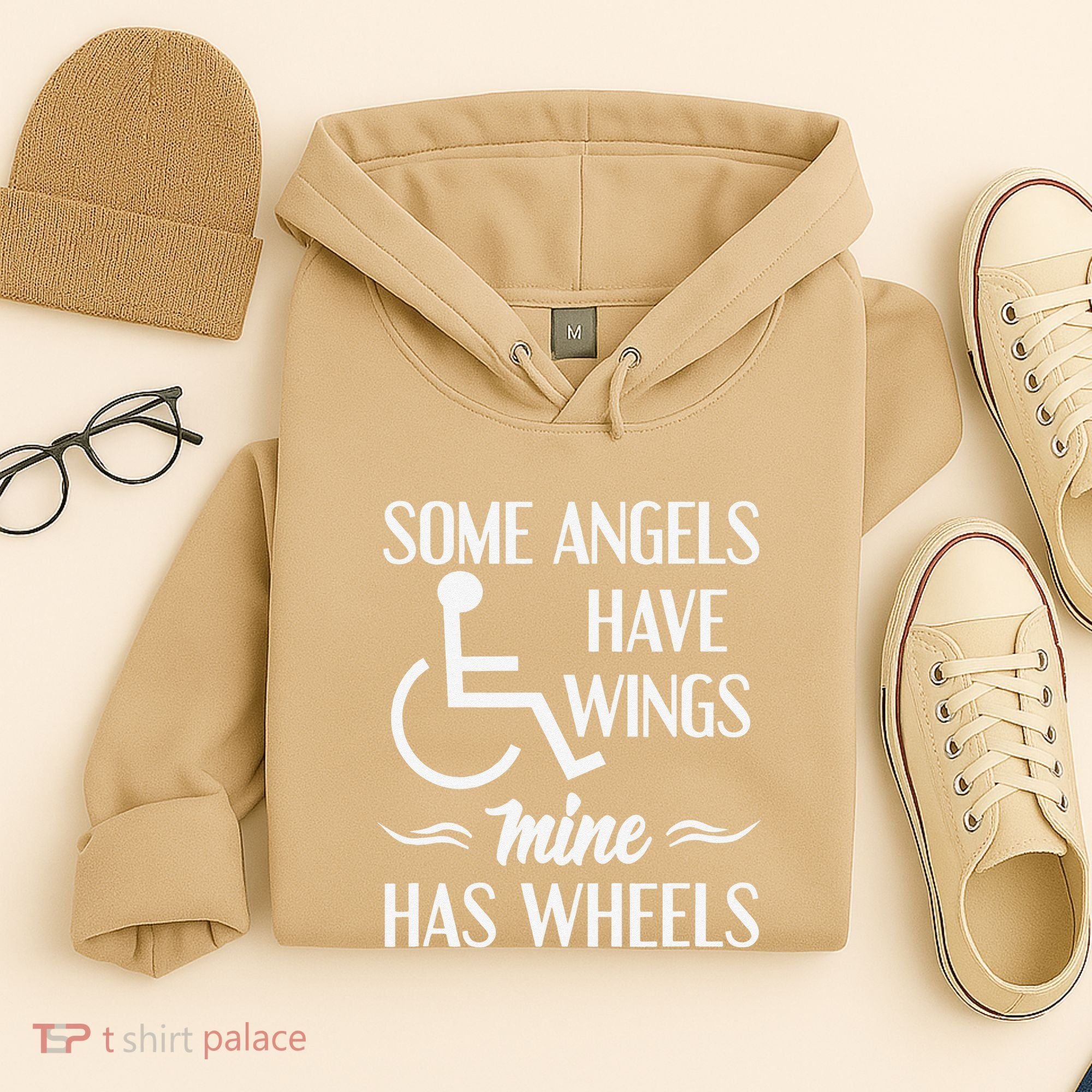 Some Angels Have Wings Mine Has Wheels Special Needs Hoodie