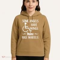 Some Angels Have Wings Mine Has Wheels Special Needs Hoodie thumb 5