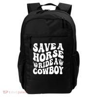 Save A Horse Ride A Cowboy Oversized Western Backpack thumb 0