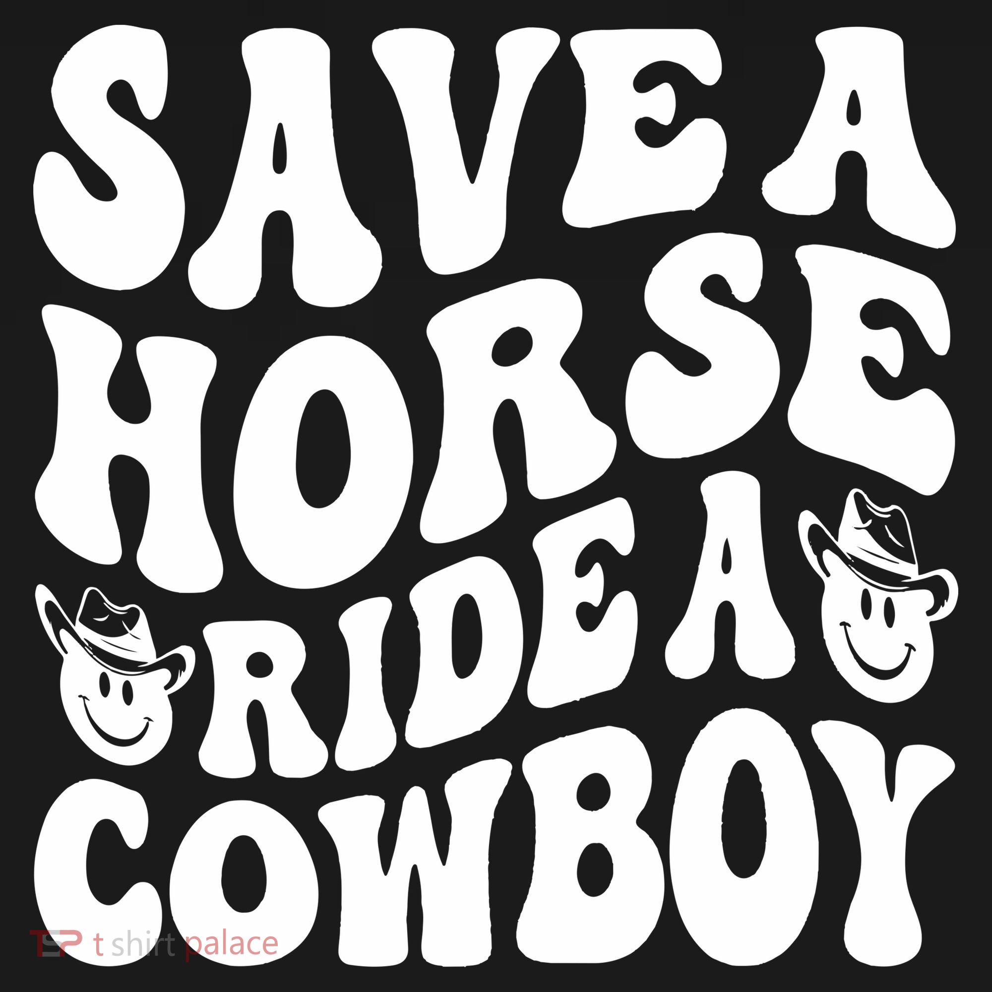 Save A Horse Ride A Cowboy Oversized Western Backpack