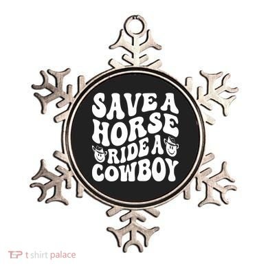 Save A Horse Ride A Cowboy Oversized Western Ornament