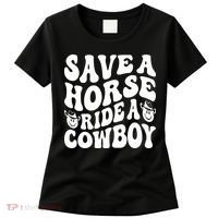 Save A Horse Ride A Cowboy Oversized Western Women's T-Shirt thumb 0