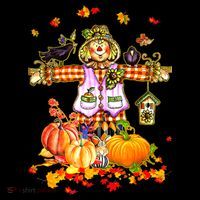 Scarecrow Autumn Hello Fall Pumpkin Thanksgiving Halloween Women's Tank Top thumb 5