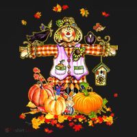 Scarecrow Autumn Hello Fall Pumpkin Thanksgiving Halloween Visor thumb 3