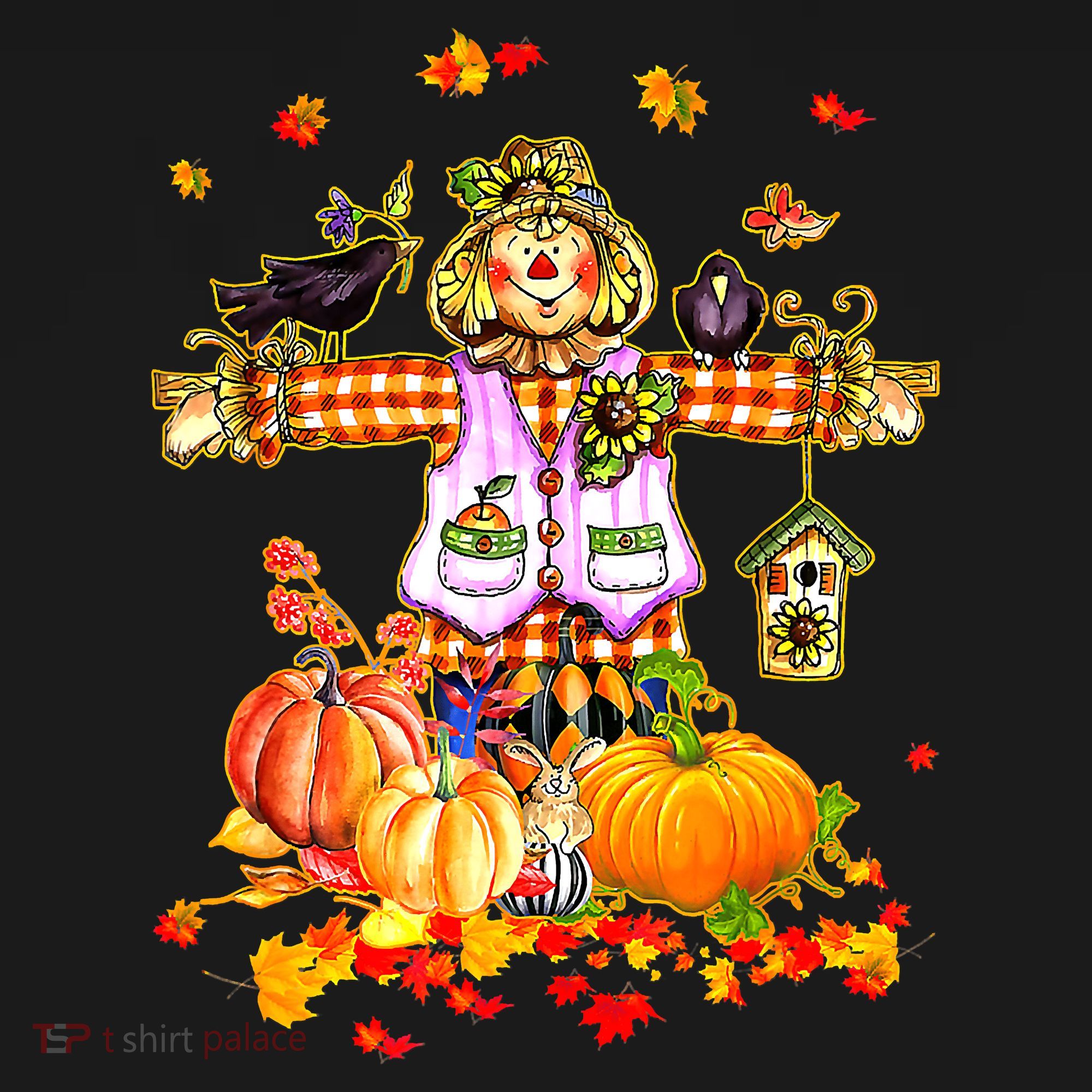 Scarecrow Autumn Hello Fall Pumpkin Thanksgiving Halloween Visor