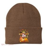 Scarecrow Autumn Hello Fall Pumpkin Thanksgiving Halloween Beanie thumb 0